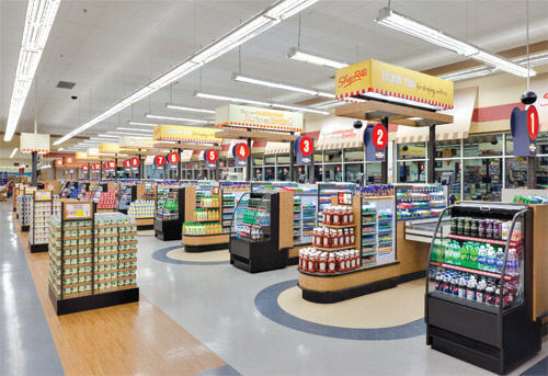 supermarket checkout counter