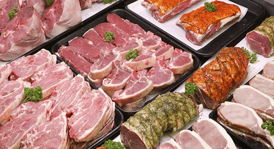 supermarket meat storage