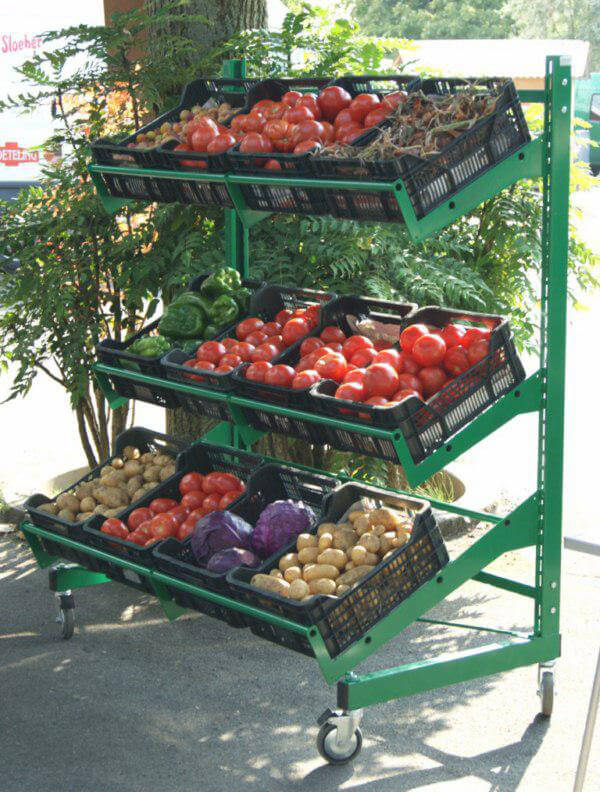 vegetable racks for supermarket